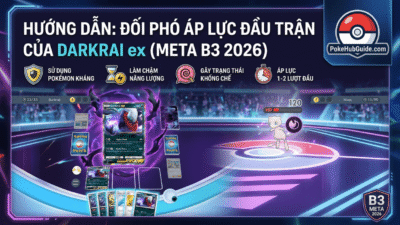 Cách Khắc Chế Áp Lực Đầu Game của Darkrai ex trong Pokémon TCG Pocket (Meta B3 2026)