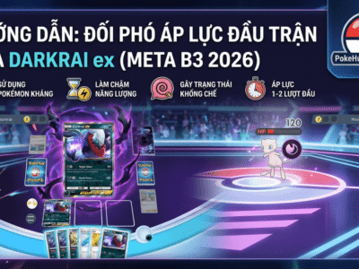 Cách Khắc Chế Áp Lực Đầu Game của Darkrai ex trong Pokémon TCG Pocket (Meta B3 2026)