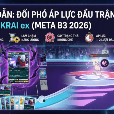 Cách Khắc Chế Áp Lực Đầu Game của Darkrai ex trong Pokémon TCG Pocket (Meta B3 2026)