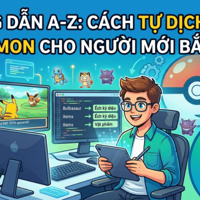 Hướng dẫn từ A-Z: Cách tự việt hóa game Pokemon cho người mới bắt đầu