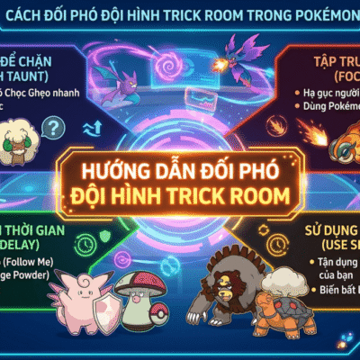 Cách khắc chế đội hình Trick Room trong Pokemon Champion
