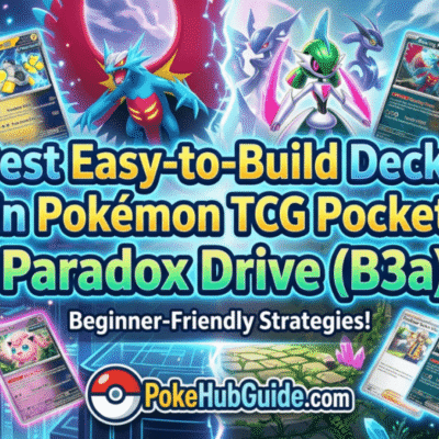 Top 3 Bộ Bài Budget Lướt Rank Cực Mượt Trong Pokémon TCG Pocket Paradox Drive (B3a)
