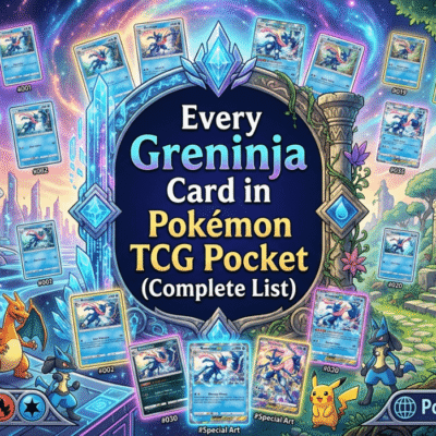 Danh Sách Toàn Bộ Thẻ Bài Greninja Trong Pokémon TCG Pocket (Cập Nhật Mới Nhất)