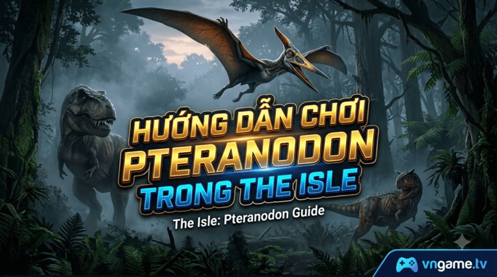 Hướng dẫn chơi Pteranodon trong The Isle: Cách chơi, điều khiển, chế độ ăn, chiến đấu, mẹo