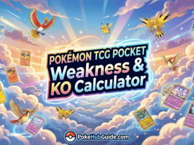 Công cụ tính điểm yếu và hạ gục trong Pokémon TCG Pocket