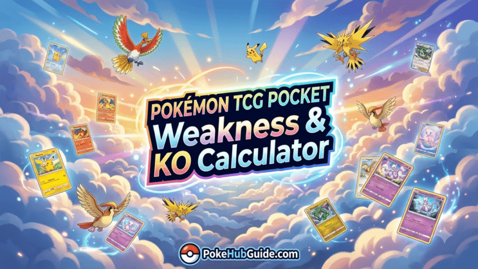Công cụ tính điểm yếu và hạ gục trong Pokémon TCG Pocket