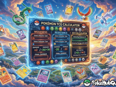 Công cụ tính toán điểm yếu, điểm mạnh và khả năng hạ gục trong Pokémon TCG.