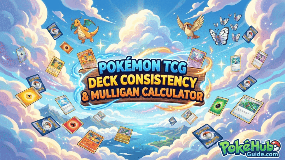 Công cụ tính toán độ ổn định và cách chọn bài khởi đầu (Mulligan) cho bộ bài Pokémon TCG.