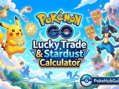 Công cụ tính toán giao dịch may mắn và bụi sao trong Pokémon GO