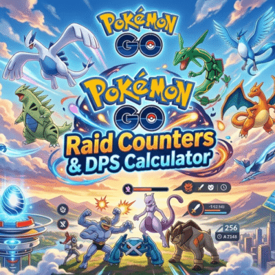 Công cụ tính toán sát thương mỗi giây (DPS) và số lần tham gia Raid trong Pokémon GO