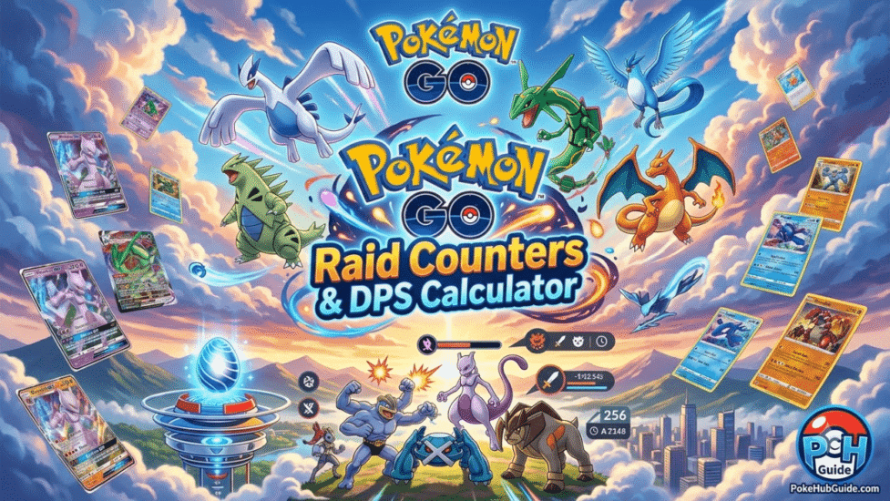 Công cụ tính toán sát thương mỗi giây (DPS) và số lần tham gia Raid trong Pokémon GO