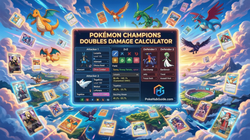 Công cụ tính toán sát thương trong chế độ đôi của Pokémon Champions