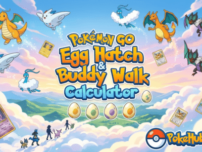 Công cụ tính toán số lần ấp trứng và số lần đi bộ cùng bạn đồng hành trong Pokémon GO