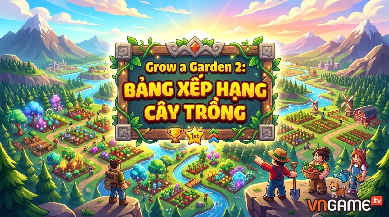 Grow a Garden 2: Bảng Xếp Hạng Cây Trồng – Nên Trồng Hạt Giống Nào Để Kiếm Nhiều Sheckles Nhất?