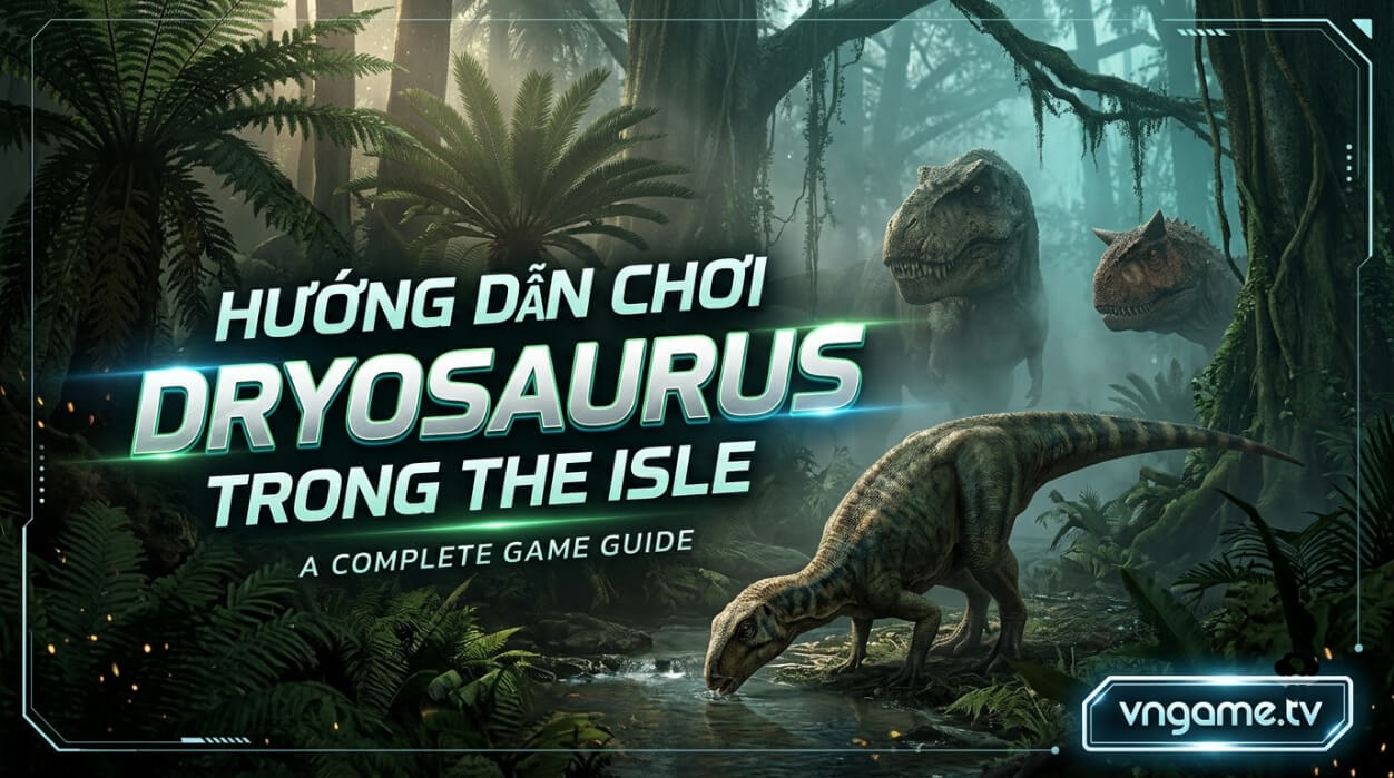 Hướng Dẫn Chơi Dryosaurus Trong The Isle: Cách Chơi, Điều Khiển, Chế Độ Ăn, Chiến Đấu