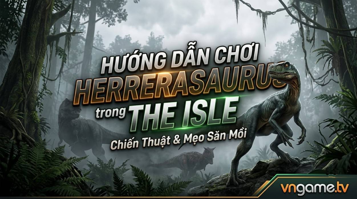 Hướng Dẫn Chơi Herrerasaurus Trong The Isle: Cách Chơi, Điều Khiển, Chế Độ Ăn, Chiến Đấu