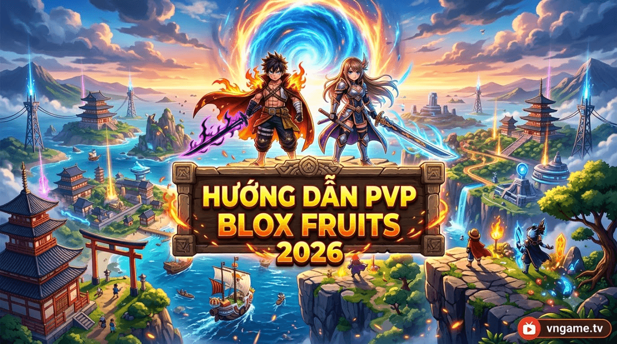 Hướng Dẫn PvP Blox Fruits 2026: Build, Combo, Né Đòn Và Cách Di Chuyển Chuẩn Cao Thủ