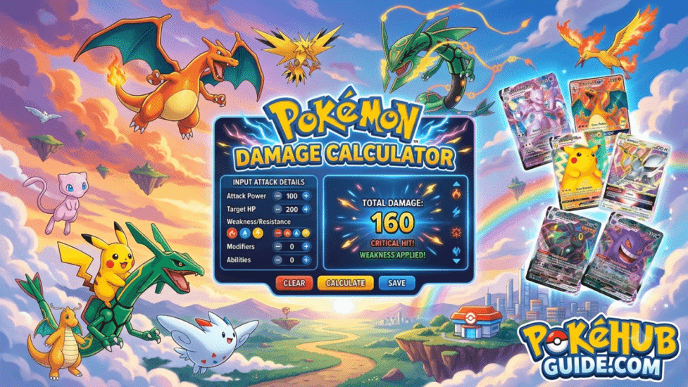 Công cụ tính toán sát thương Pokémon