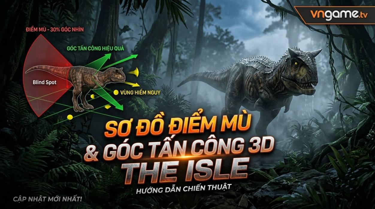 Sơ Đồ Điểm Mù & Góc Tấn Công 3D The Isle: Evrima