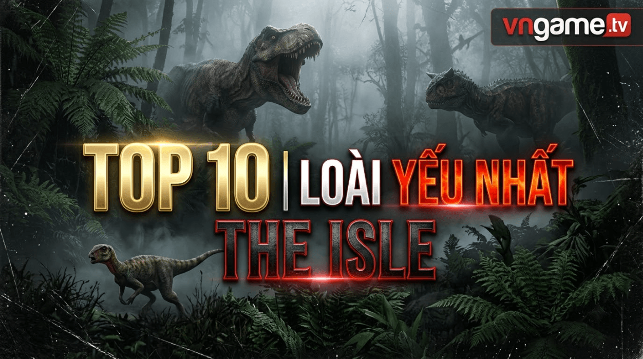 Top 10 Loài Yếu Nhất / Khó Chơi Nhất Trong The Isle: Evrima 2026