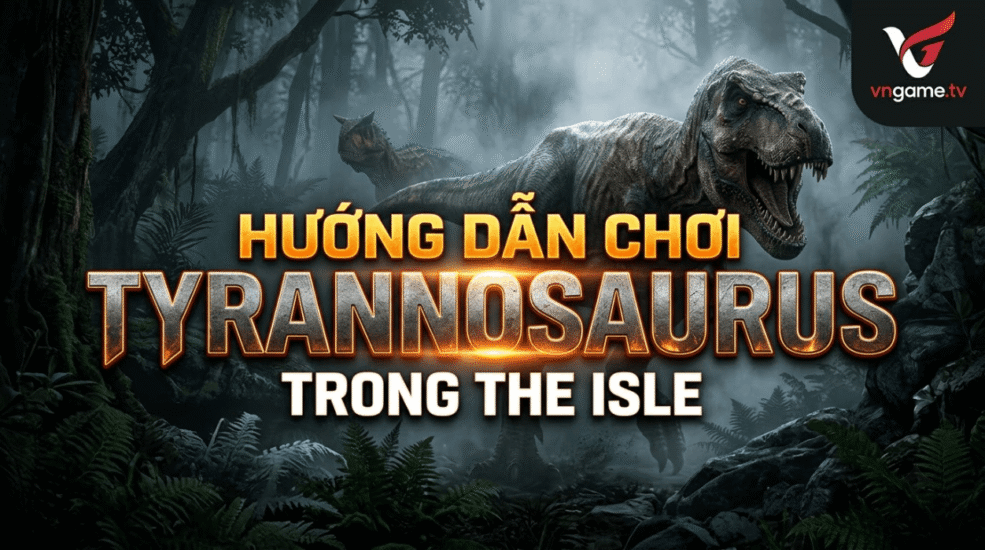 Hướng dẫn chơi Tyrannosaurus trong The Isle: Cách chơi, điều khiển, chế độ ăn, chiến đấu, mẹo