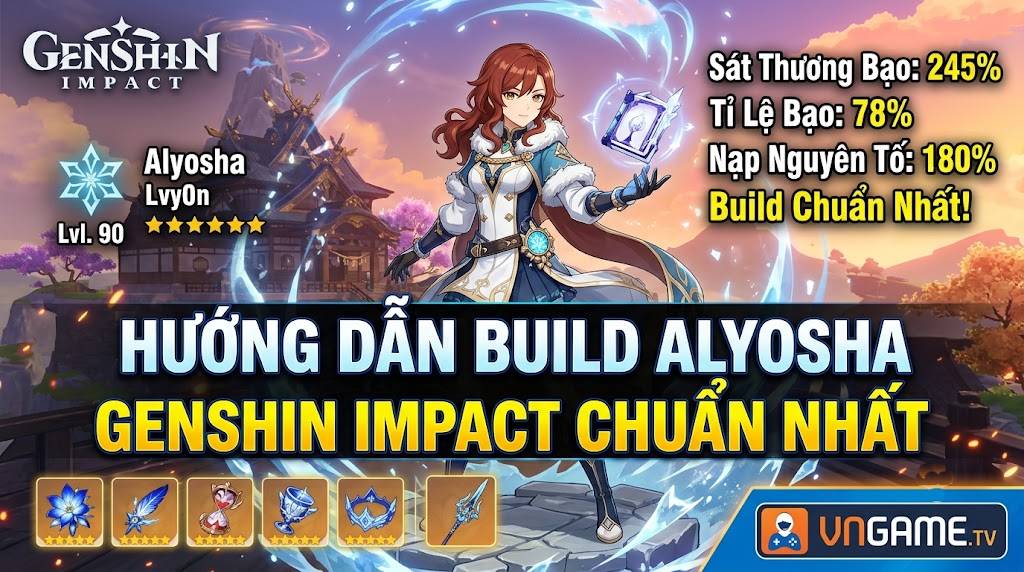Build Alyosha Tốt Nhất Trong Genshin Impact: Vũ Khí, Thánh Di Vật Và Đội Hình