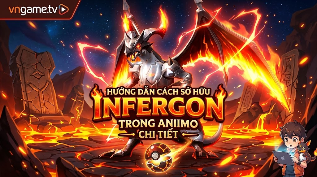 Cách sở hữu Infergon trong Aniimo: Bắt, nhiệm vụ và tiến hóa