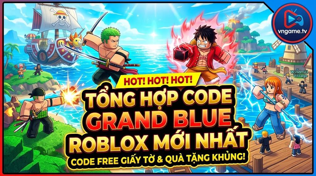 Code Grand Blue Roblox Mới Nhất Tháng 09/2026 Và Cách Nhập Code