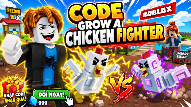 Code Grow A Chicken Fighter Mới Nhất Tháng 09/2026 Và Cách Nhập Code