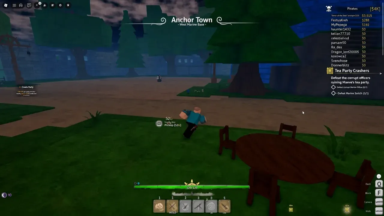Grand Blue Roblox: Hướng Dẫn Lấy Trái Ác Quỷ (Cursed Fruit) Đầu Tiên Nhanh Nhất