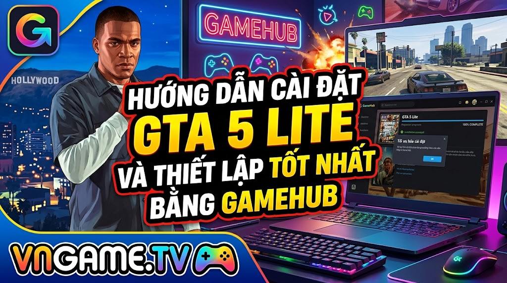 Hướng dẫn cài đặt GTA 5 Lite đầy đủ và thiết lập tốt nhất bằng GameHub