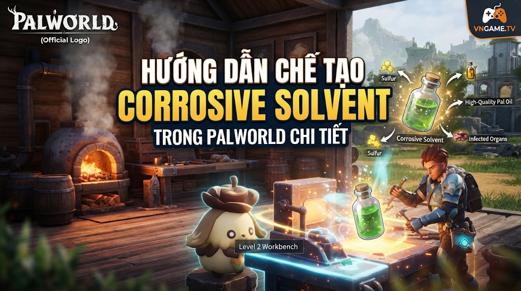 Hướng Dẫn Chế Tạo Corrosive Solvent Trong Palworld