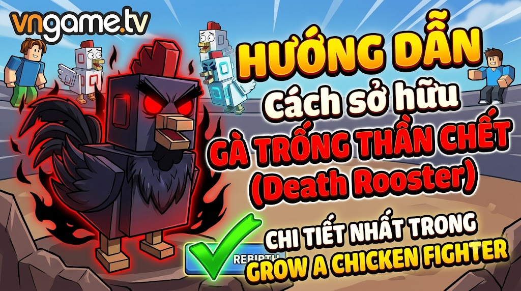 Hướng Dẫn Lấy Reaper Rooster Trong Grow A Chicken Fighter
