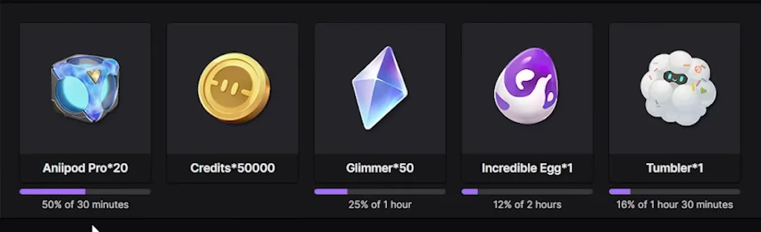 Hướng dẫn Twitch Drops trong Aniimo: Toàn bộ phần thưởng và cách nhận