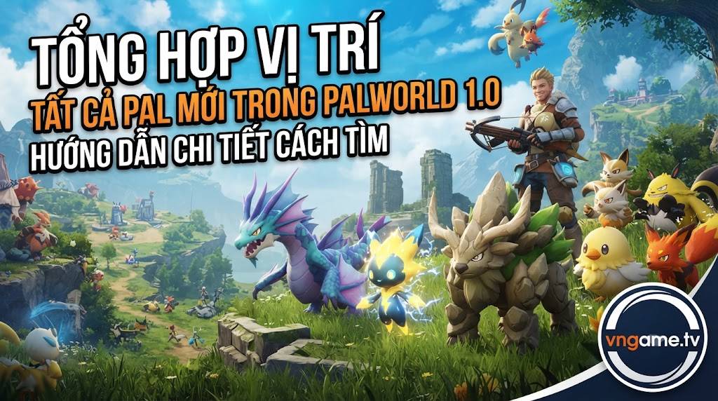 Palworld 1.0: Vị Trí Tất Cả Pal Mới Và Cách Tìm