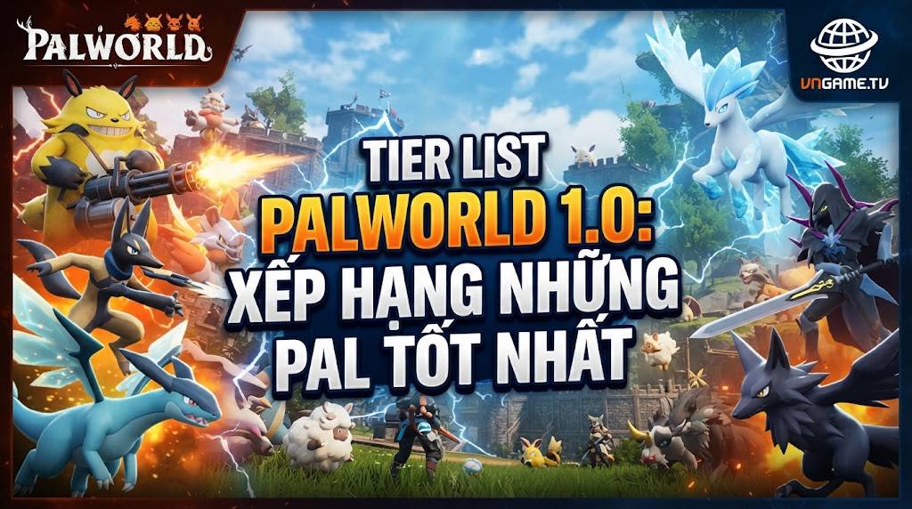 Tier List Palworld 1.0: Xếp Hạng Những Pal Tốt Nhất