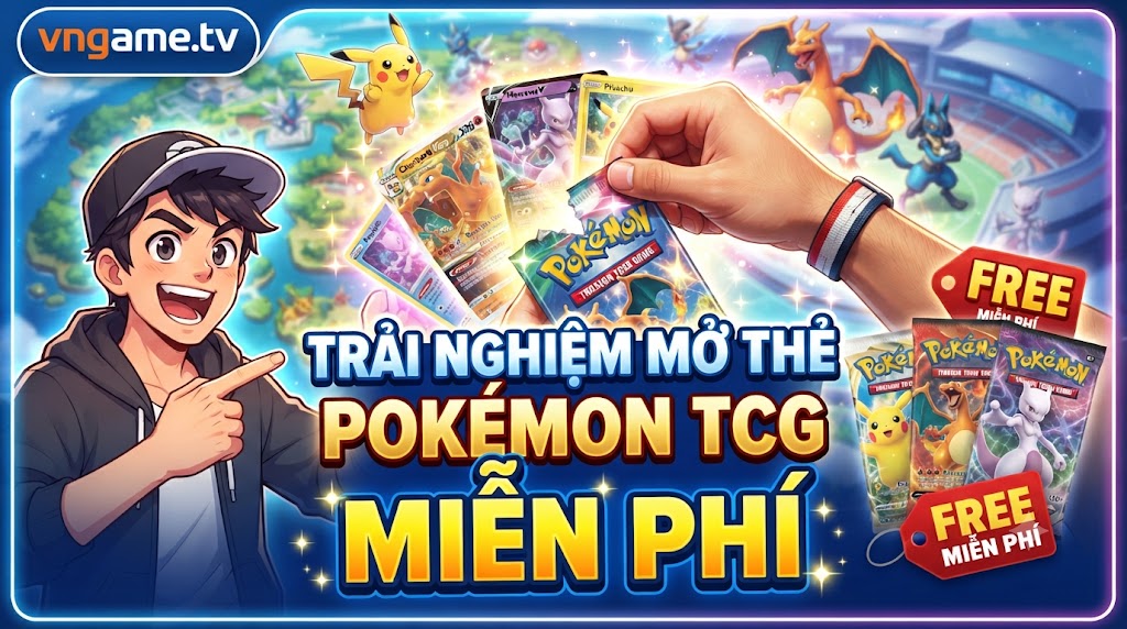 Trải Nghiệm Mở Thẻ Pokémon TCG Miễn Phí