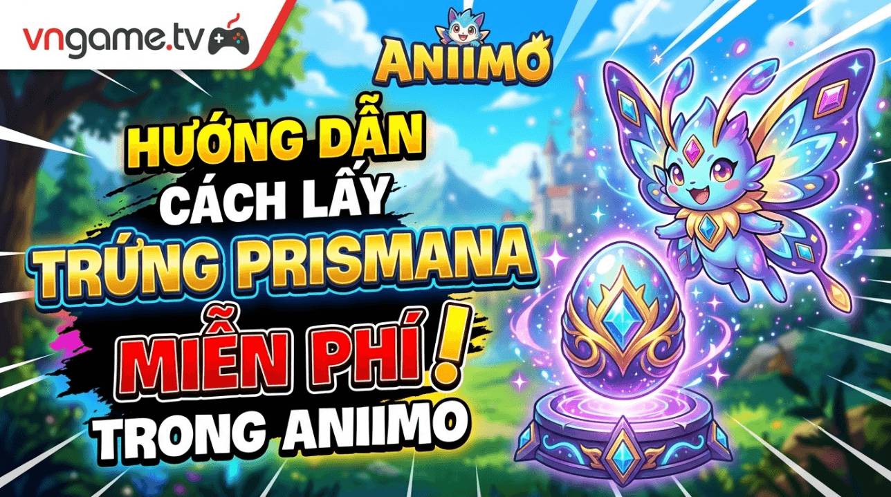 Trứng Prismana miễn phí trong Aniimo: Bí mật hang động ở Echoback Landing