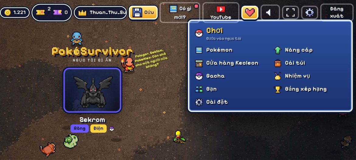 PokeSurvivor – Game Pokémon Sinh Tồn Online Miễn Phí